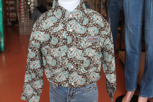 R&R Boys Wyatt L/s Button-up