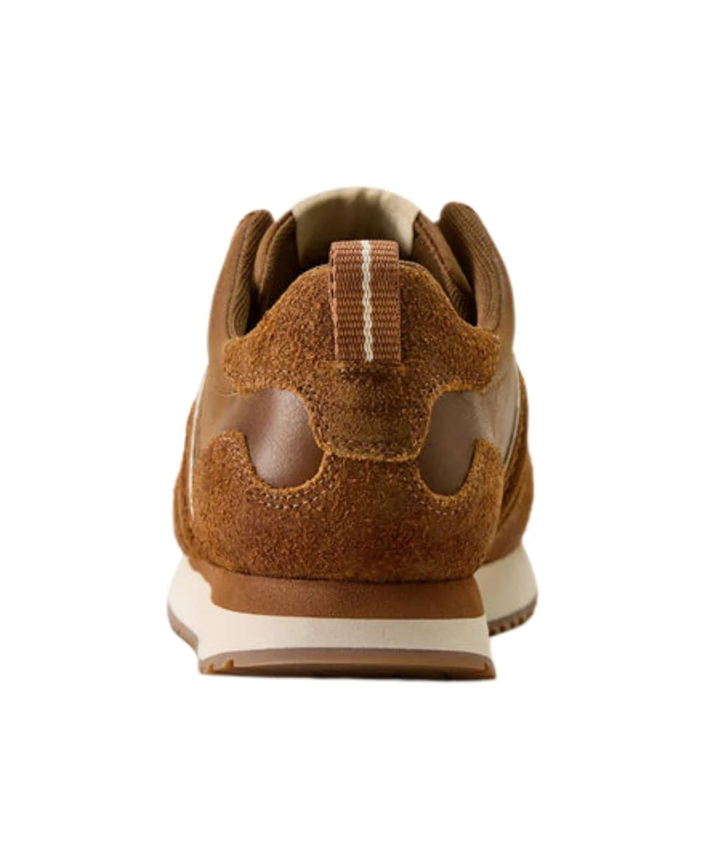 Ariat Men's Tumble Brown Suede & Georgia Clay Ranch Runner Shoe 🤠