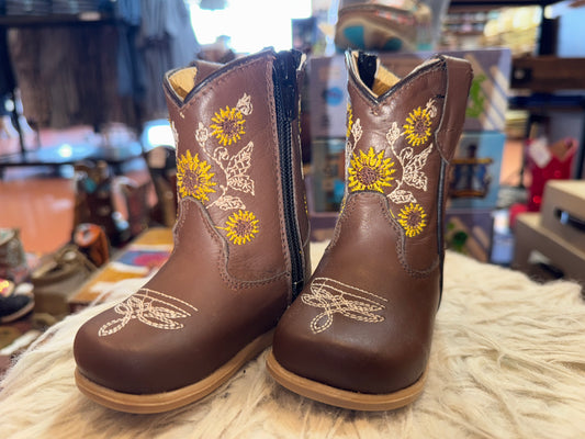 Infant Sunflower Boots- Chocolate Brown