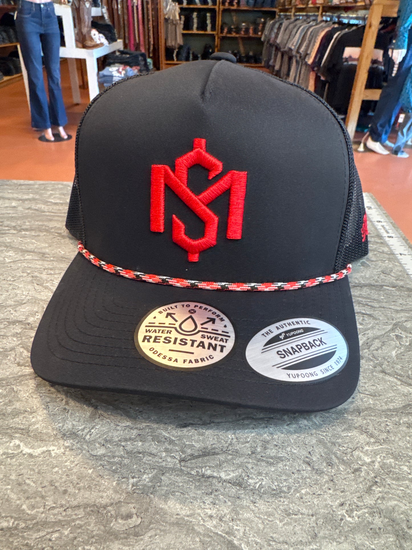 Hooey Shad Mayfield Blk/Red Cap