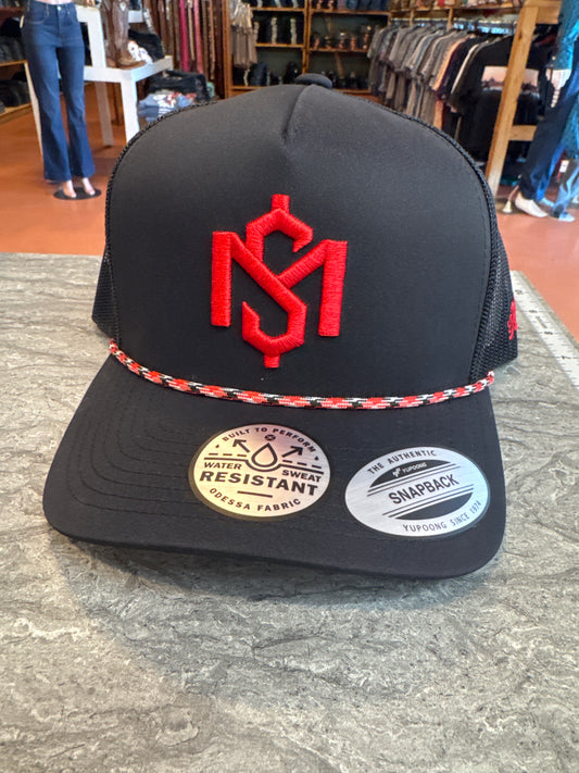 Hooey Shad Mayfield Blk/Red Cap