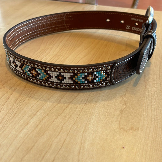 Nocona Boy's Brown Diamond Belt