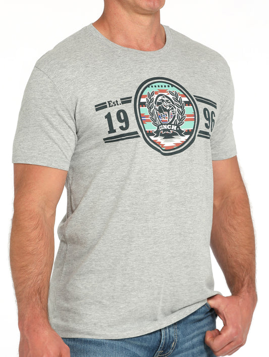 Cinch 1996 Logo Tee- Navy/Grey