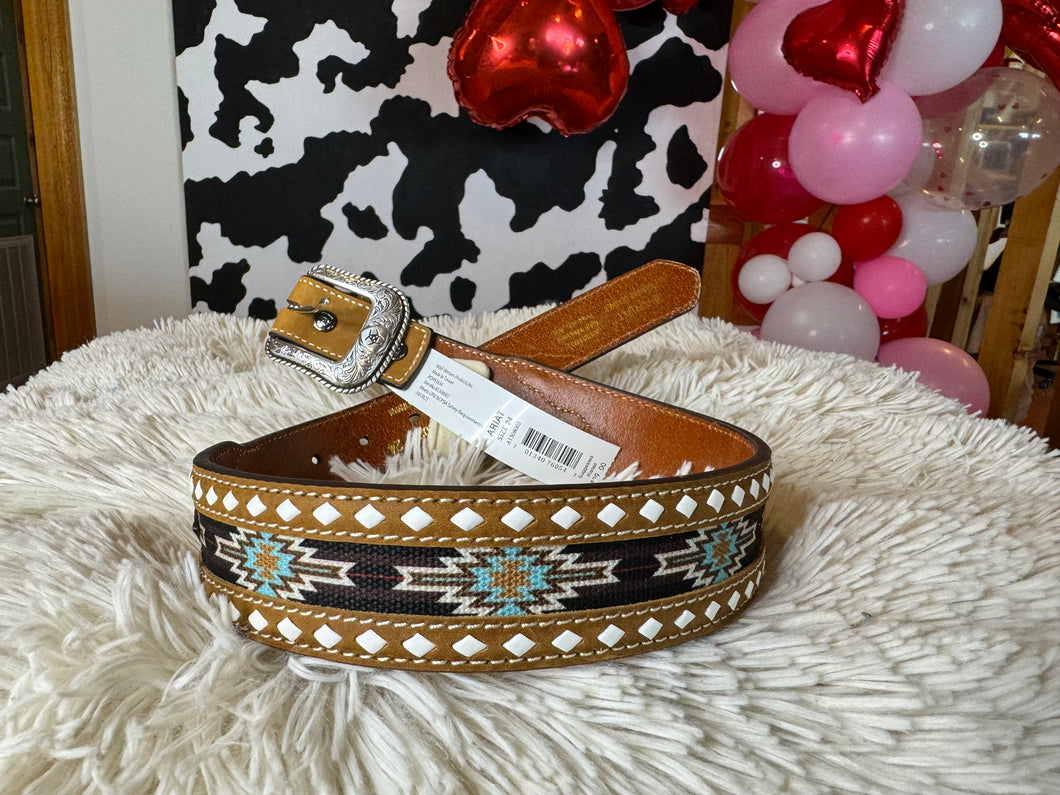 Ariat Boy's Aztec Buck stitch Belt