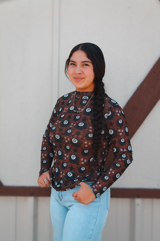 Lucky Shot Mesh Top
