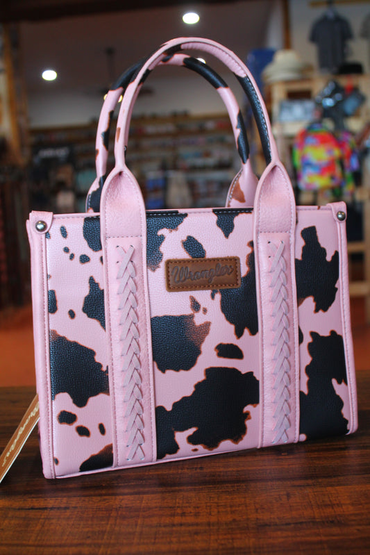 Wrangler Leopard Print Concealed Carry Tote - Pink