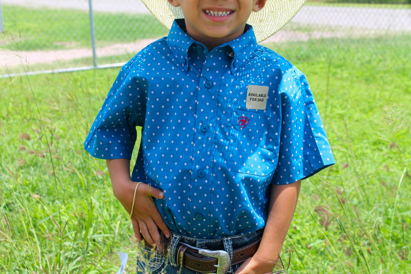 Boy's Scott SS Shirt Dark Teal Button-up