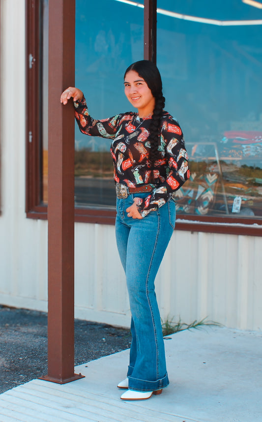 Boot Kickin’ Mesh Long-sleeve