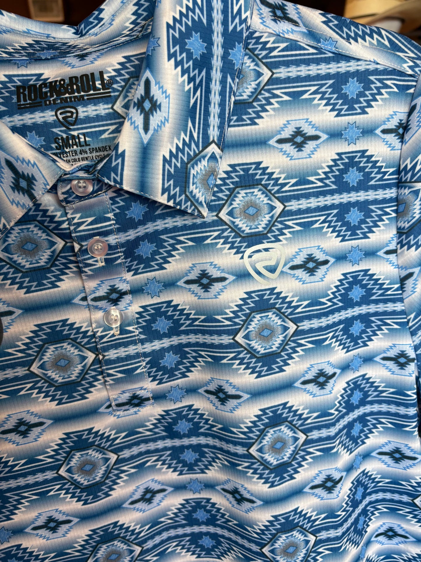 Rock&Roll Men's Bright Blue Polo