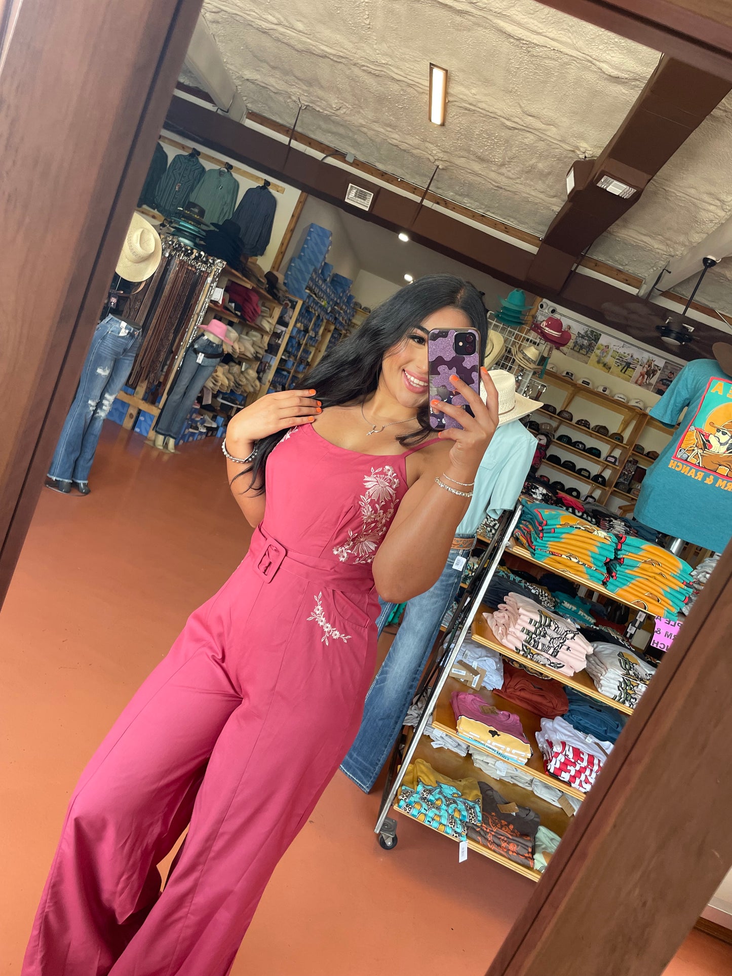 Rose Embroidered Jumpsuit