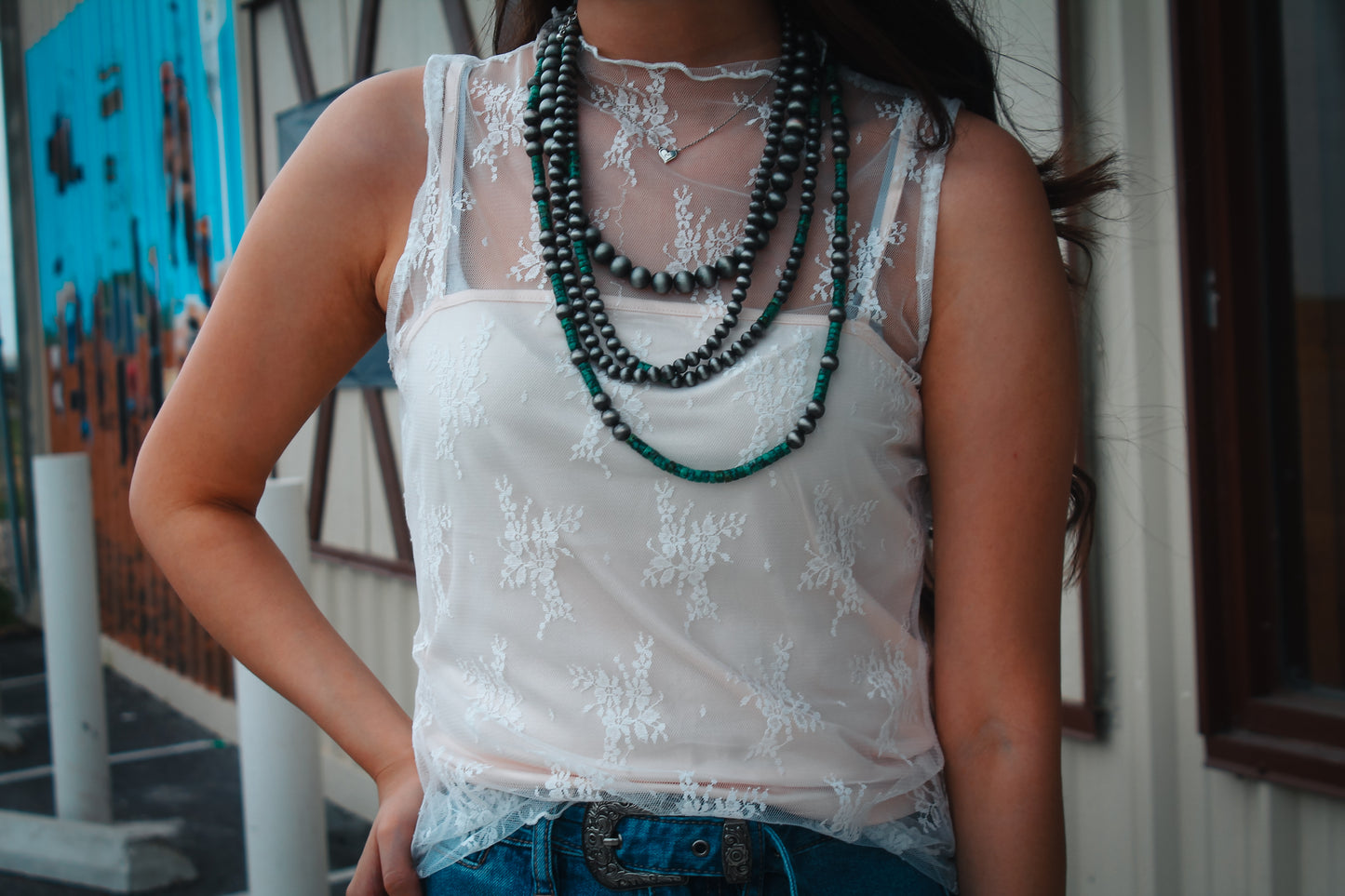 Cutoff Lace Mesh Tops (3 colors)