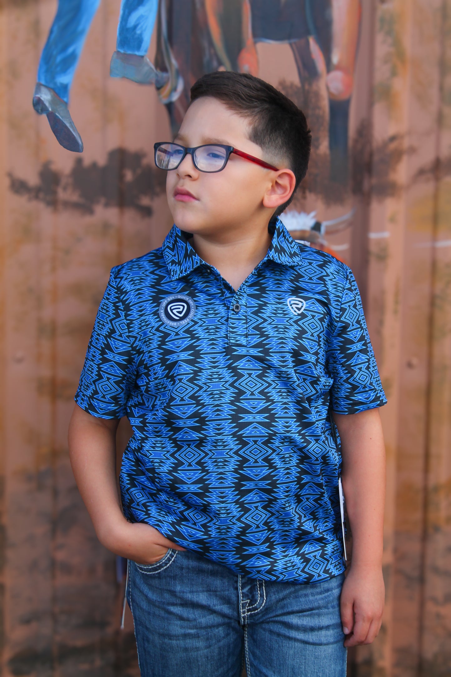 Boys ROCK & ROLL AZTEC POLO