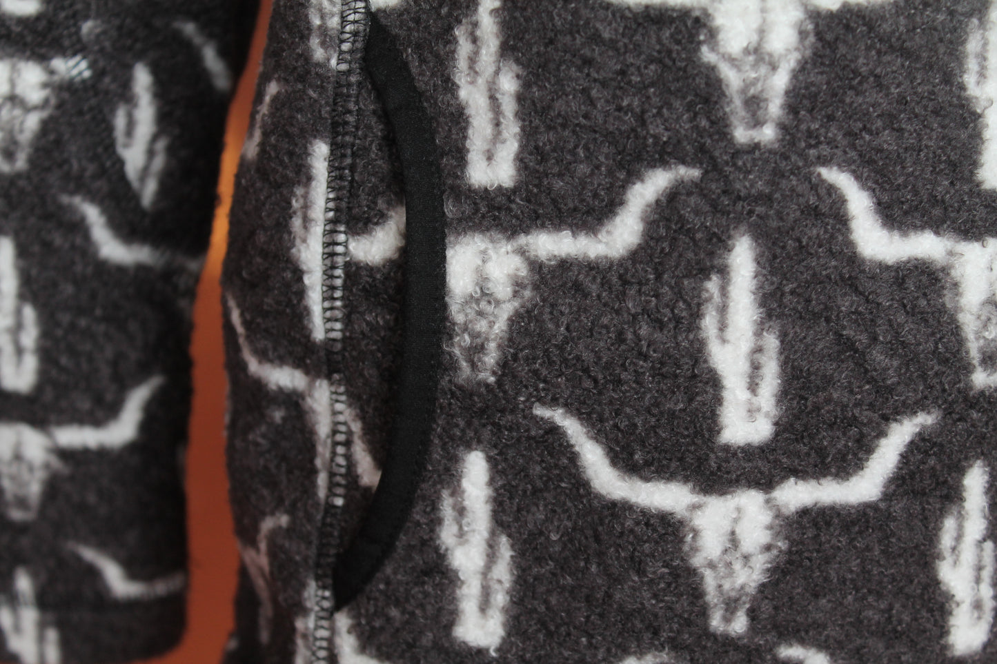 Boys Printed Berber 1/4 Zip Jacket