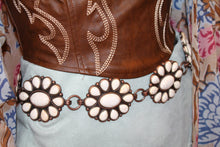 Load image into Gallery viewer, Angel Ranch Creme Flower Concho Belt
