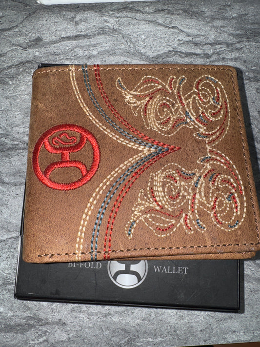 Ranger Hooey Logo & Boot Stitch Filigree Bifold Wallet