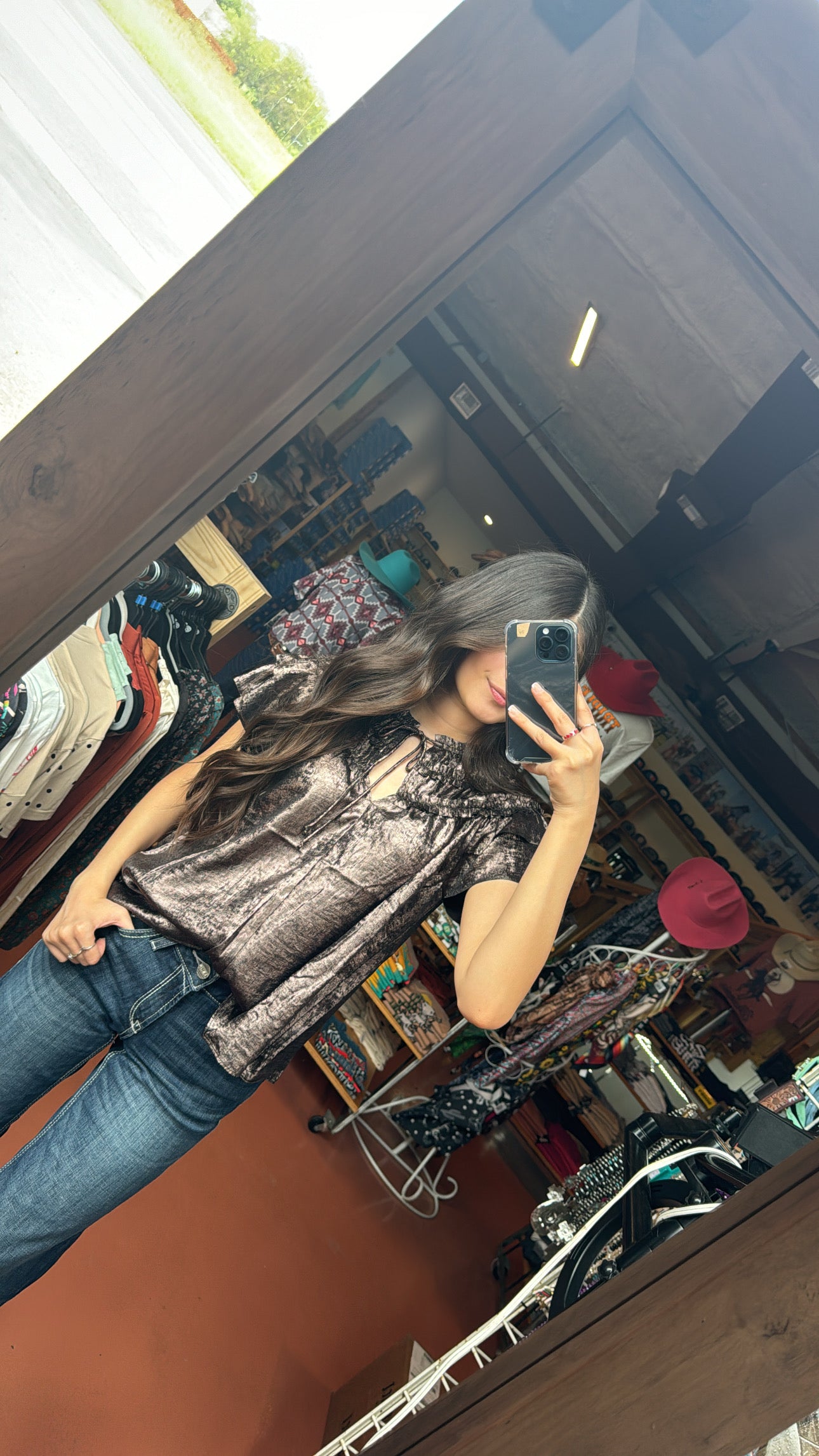 Metallic Espresso Top