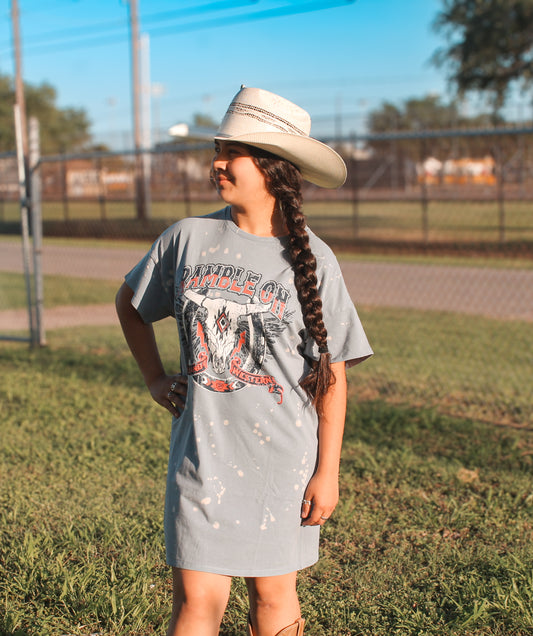 Rock&Roll Women's Ramble On Graphic T-Shirt Dress