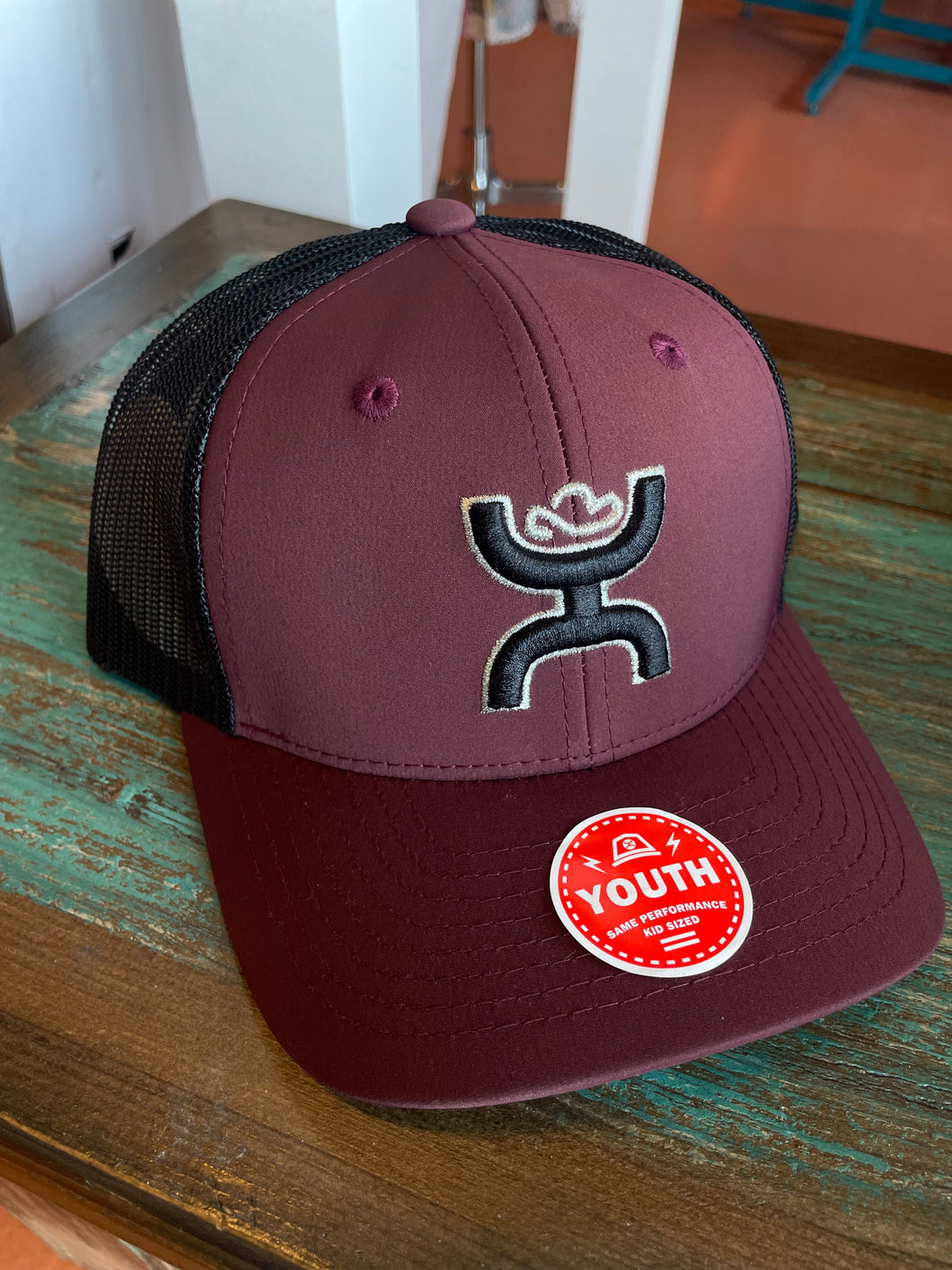 YOUTH- Sterling Maroon Cap