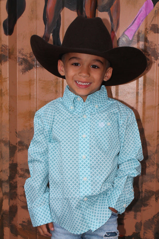 Wrangler Classic Boys Baby Blue LS