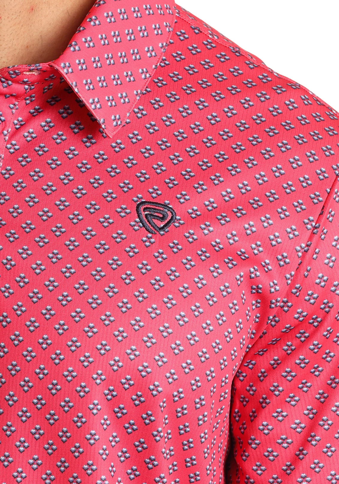 Rock & Roll Geo Polo- Hot Pink