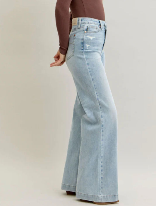 Judy Blue Retro Wide Criss Cross