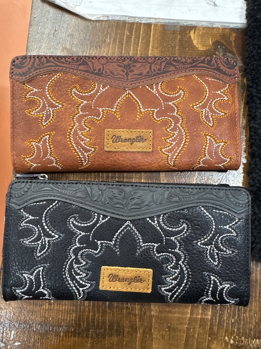 Wrangler Embroidered Bi-Fold Wallet