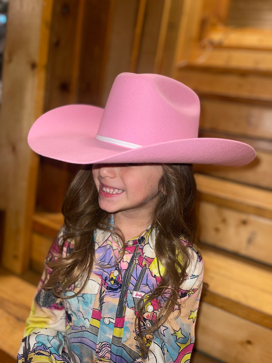 🤠YOUTH Twister Pink Felt Hat