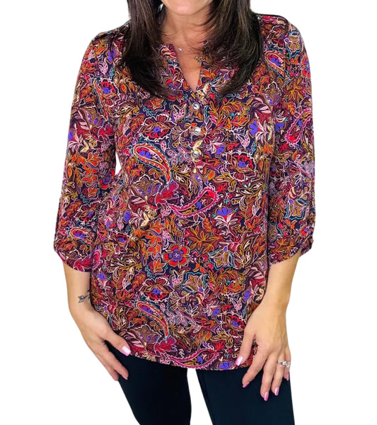 Dear Scarlett Luxe Lizzy Top (Violet)