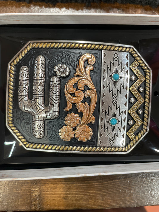 Cacti Buckle Blk/Gold