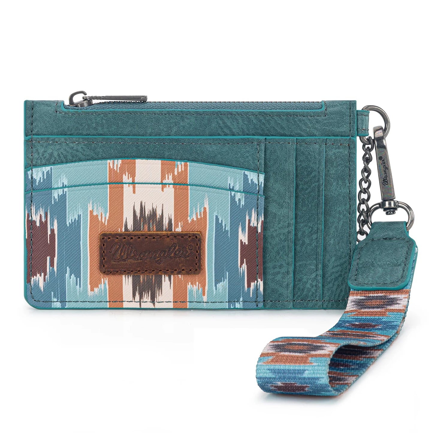 Wrangler Aztec Keychain Wristlet Card Wallet