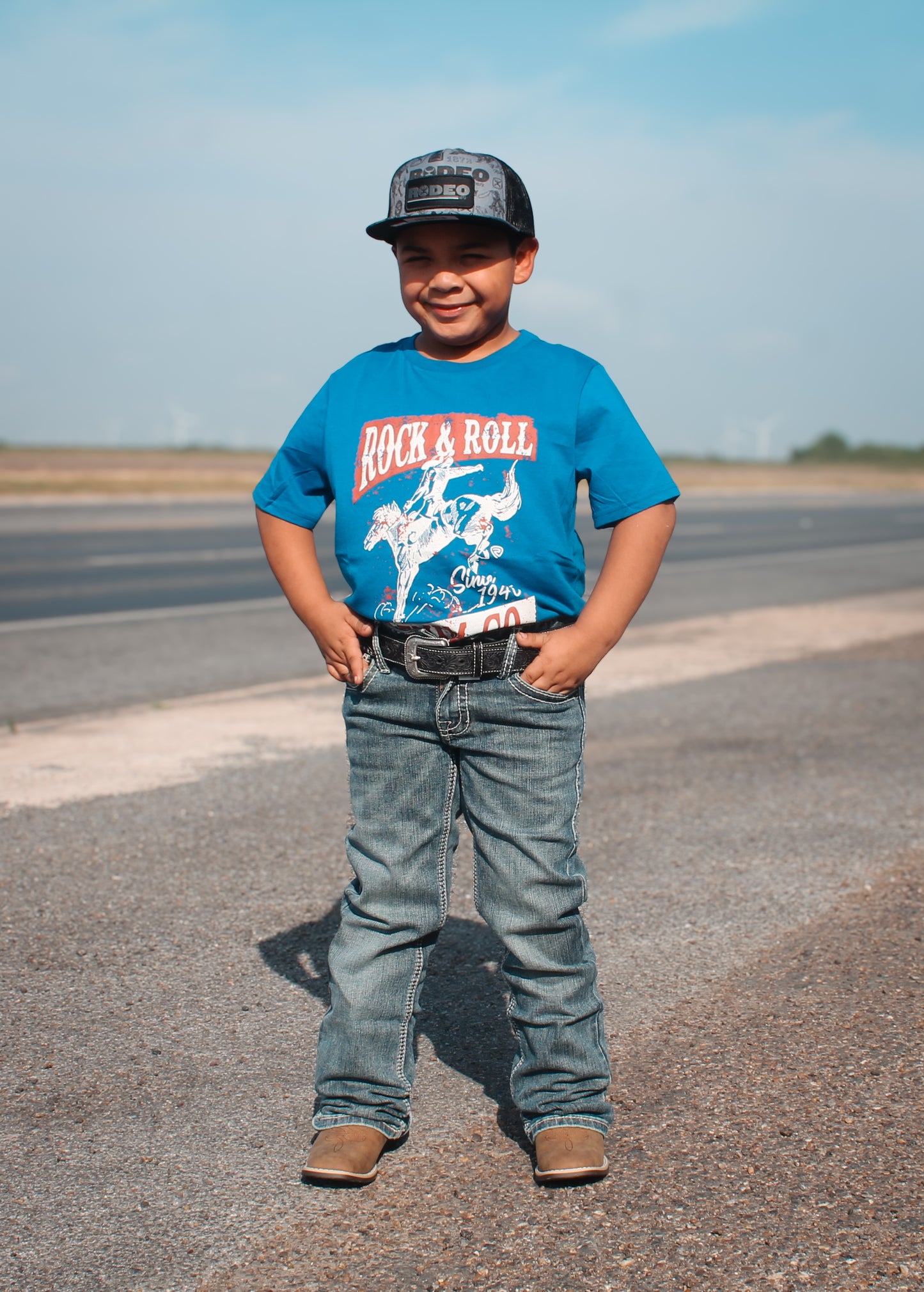 Rock & Roll Boys Bucking Bronco Tee Shirt