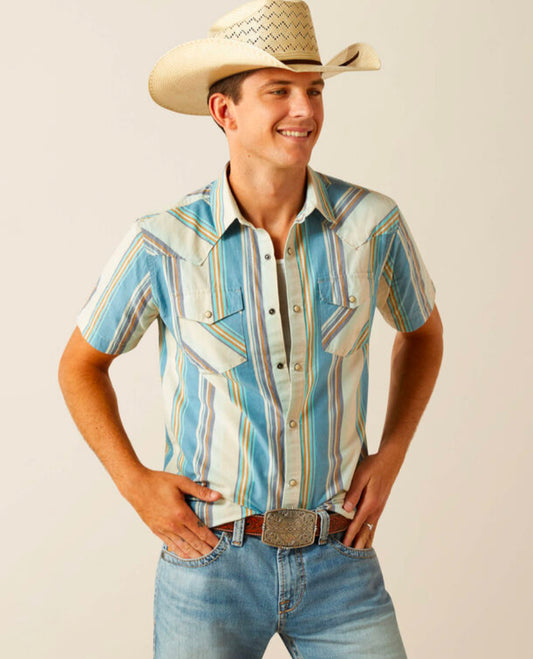 Ariat Hilton Retro Snap S/S- Off White