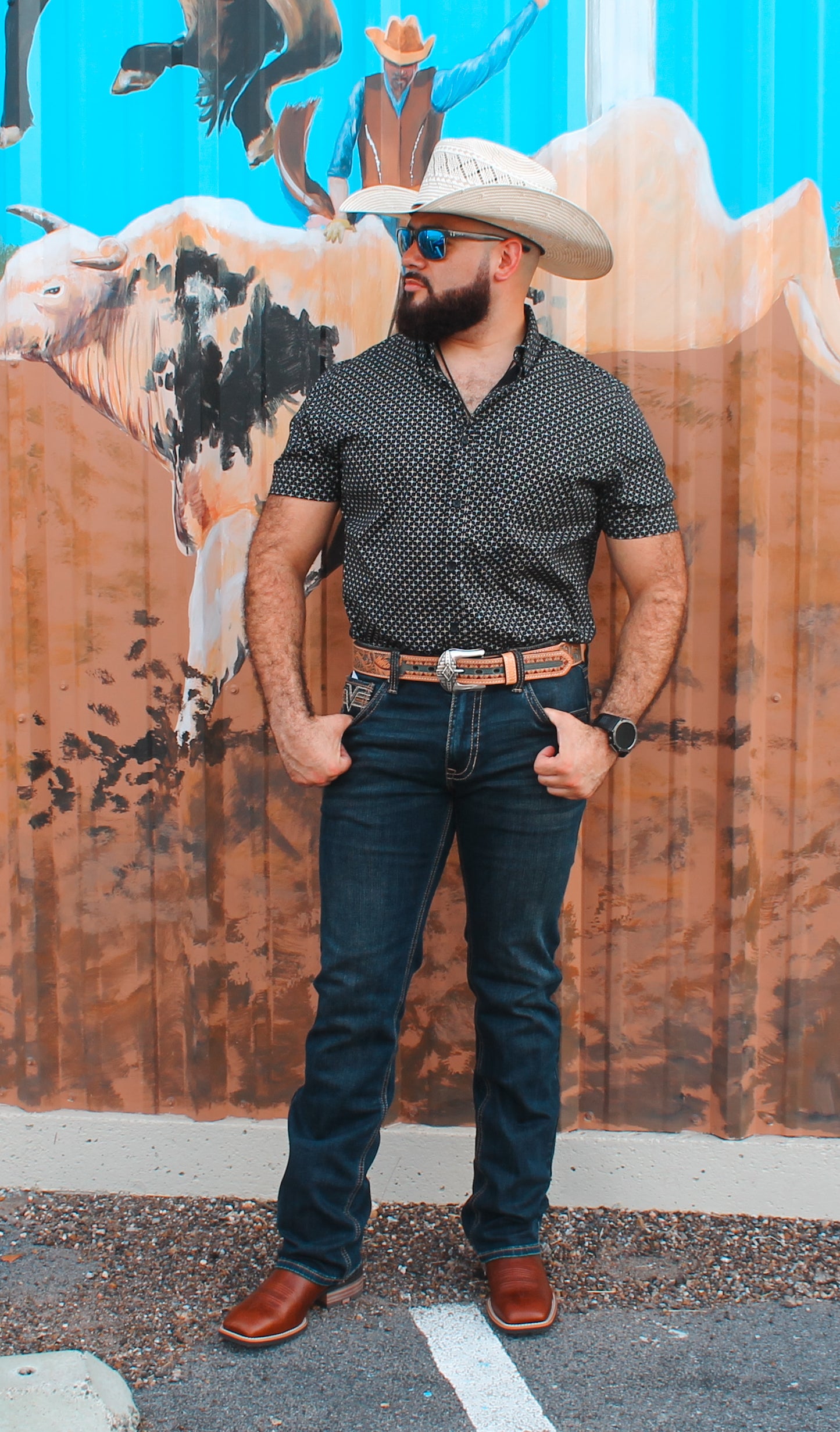 Ariat Men's Mars Modern SS Shirt Black