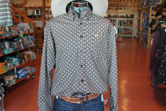 Adult Cinch Brown And Black Long Sleeve