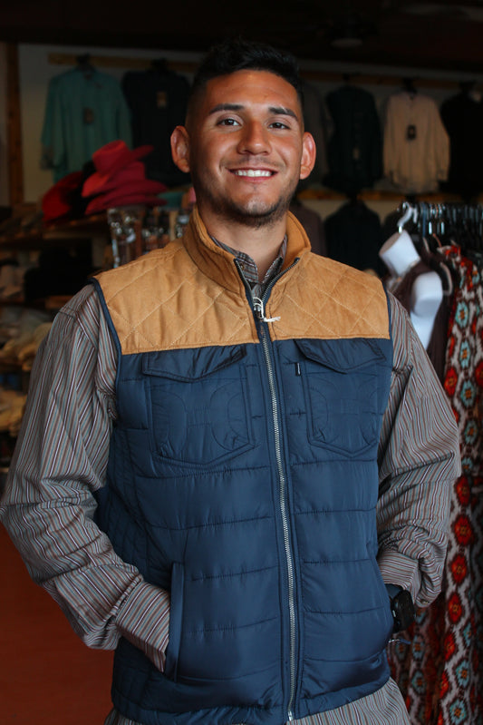 Hooey Men’s Navy/Tan Vest