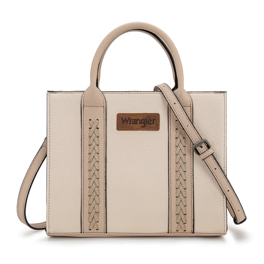 Wrangler Whipstitch Tote/Crossbody- Beige