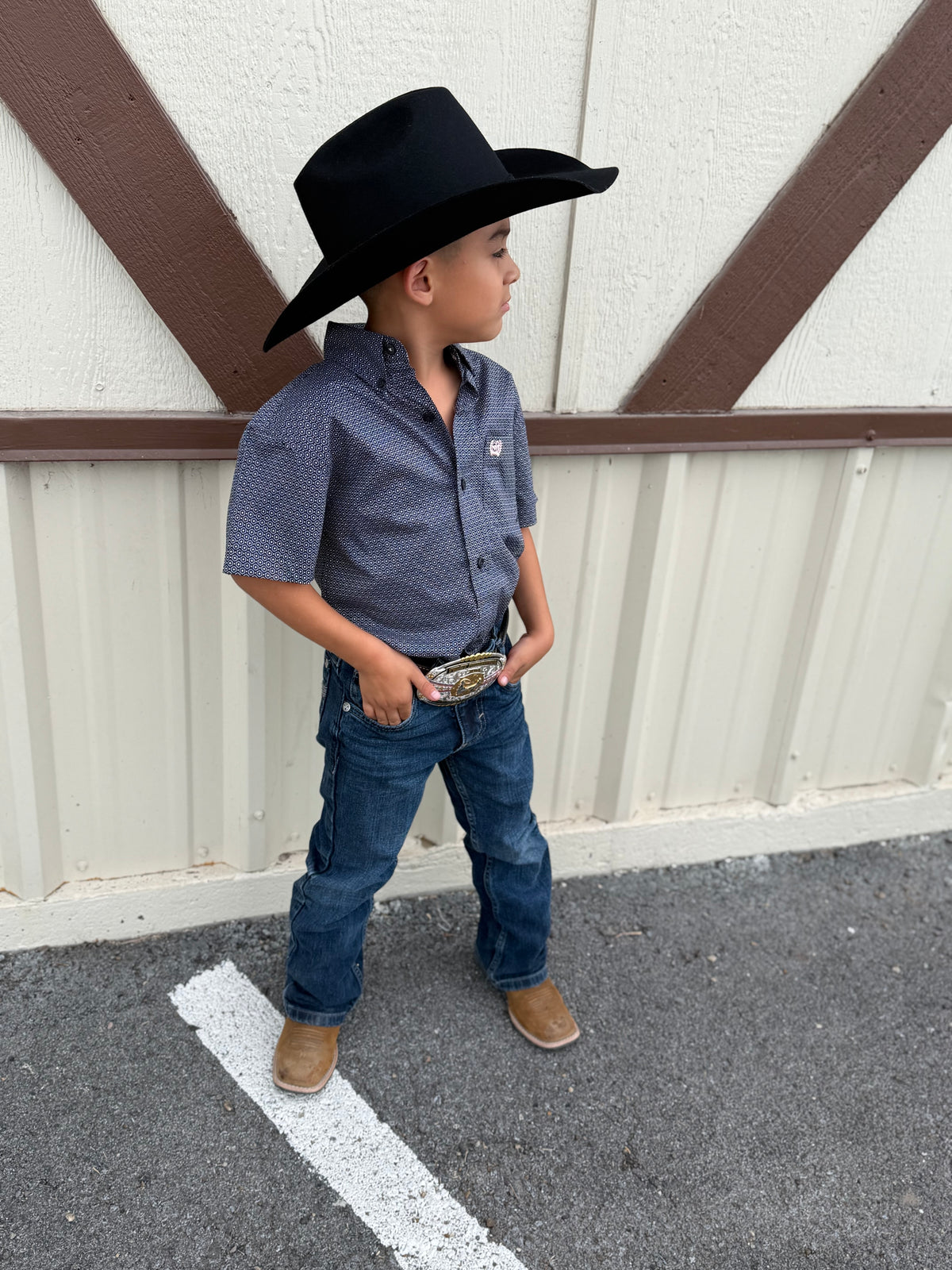 Cinch Boys Grey SS 🤠