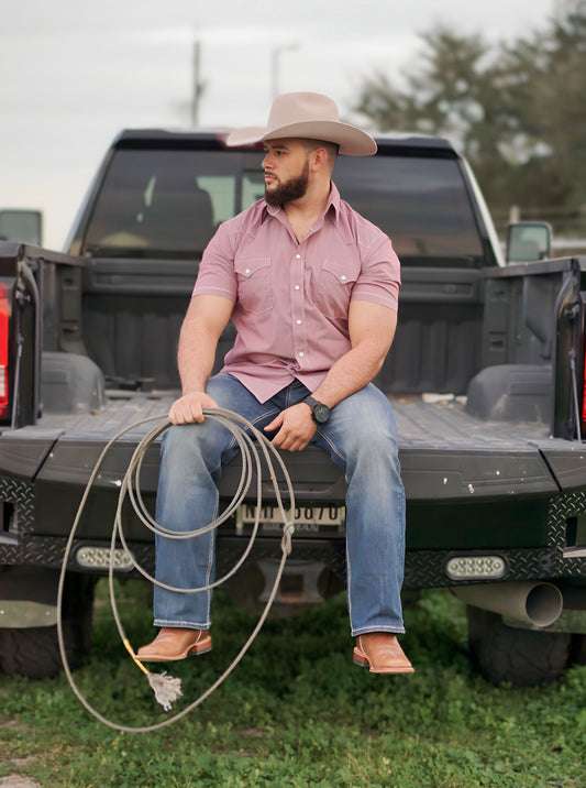 Panhandle Burgundy Flex Tek Short Sleeve