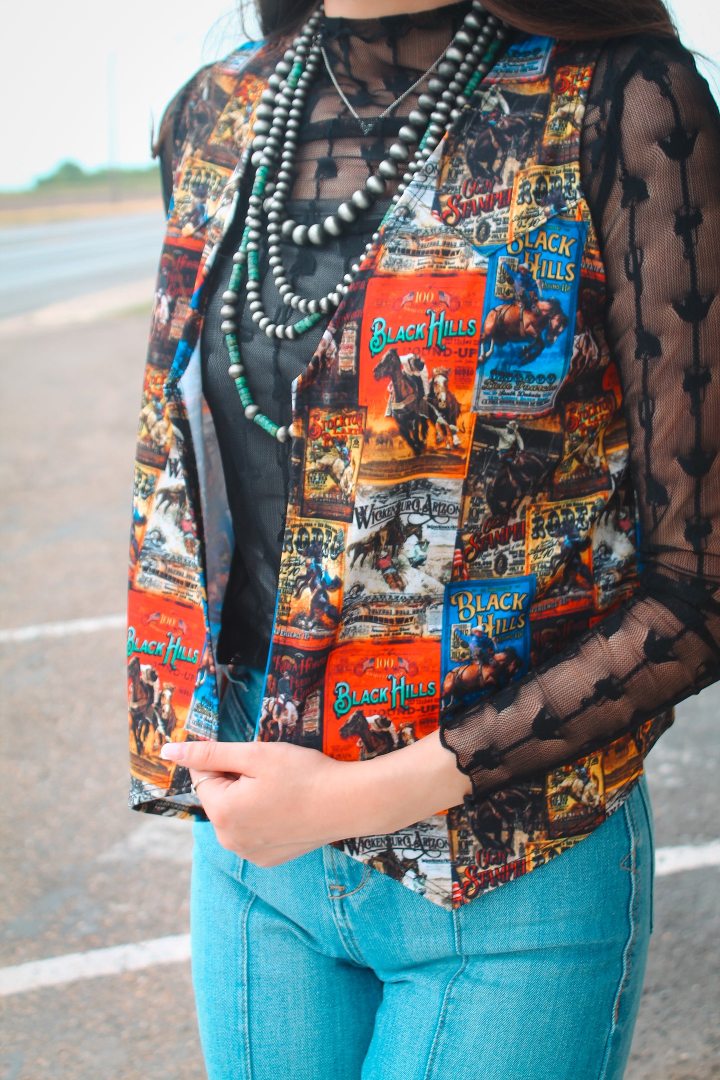 Western Collage Vest