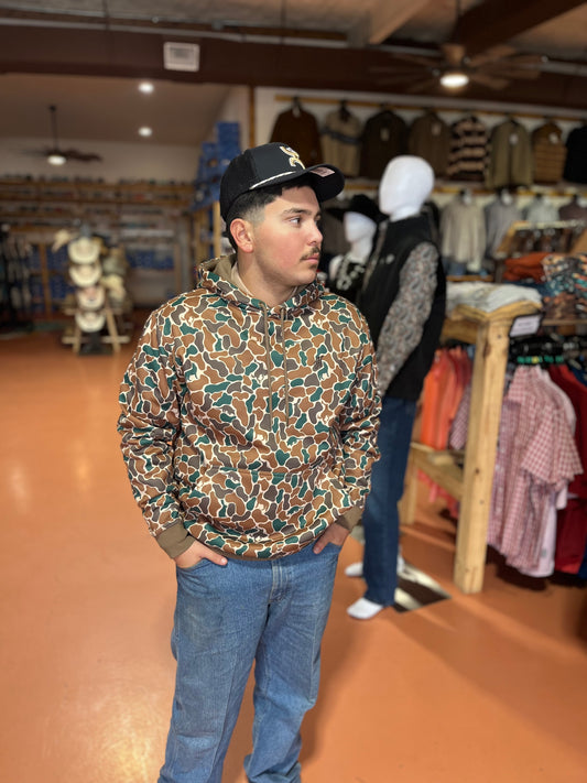 Hooey legendary brown/green camo hoodie