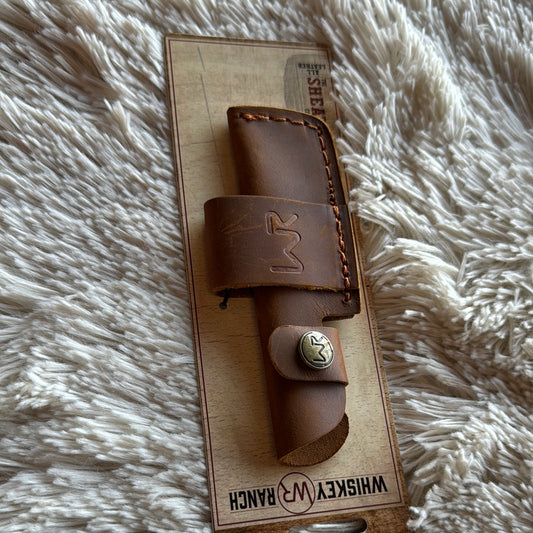 Whiskey Ranch Leather Knife Sheaths- Straight