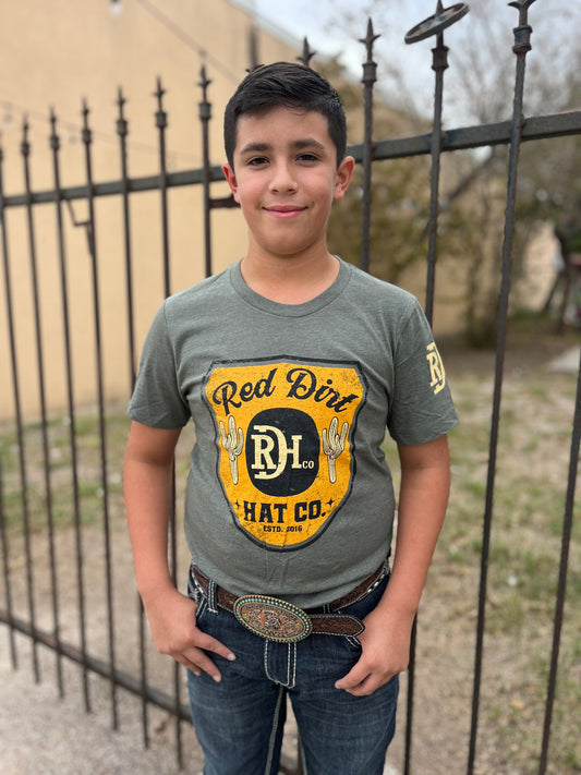 Red Dirt Buffalo Patrol Badge Tee