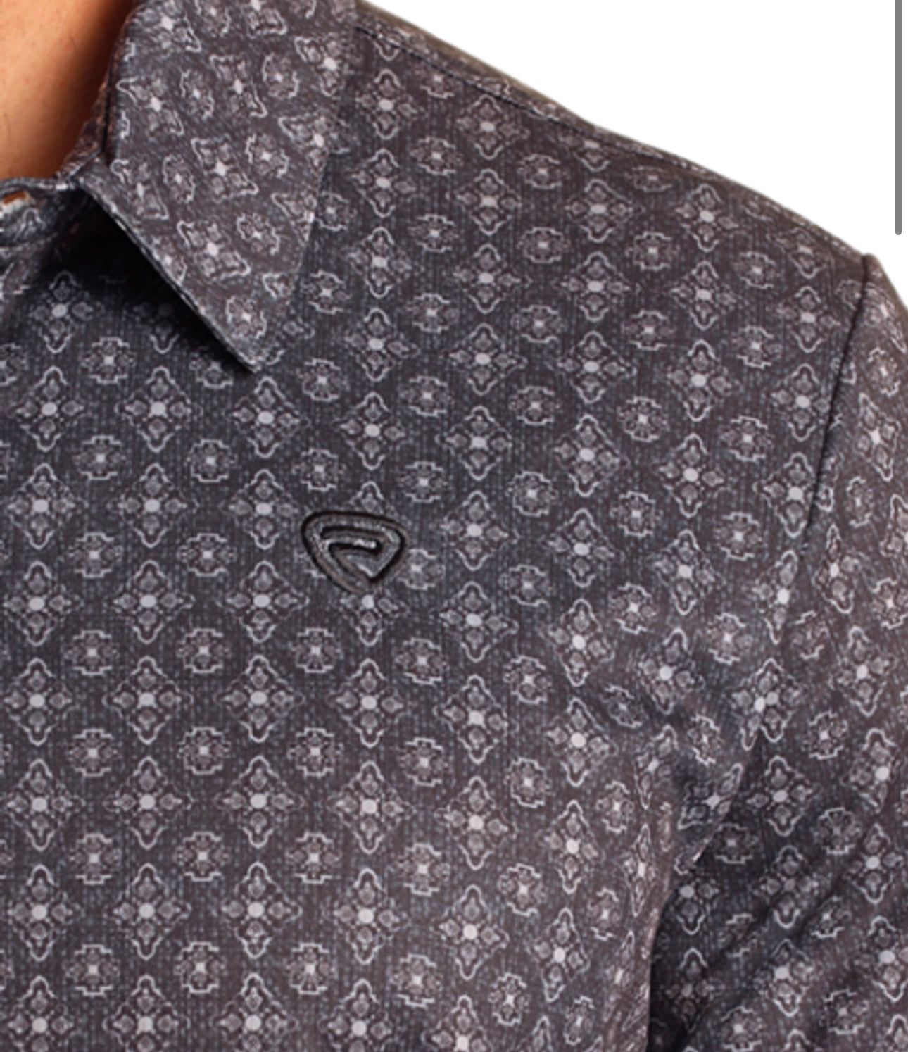 Rock&Roll Denim Geo Polo- Black