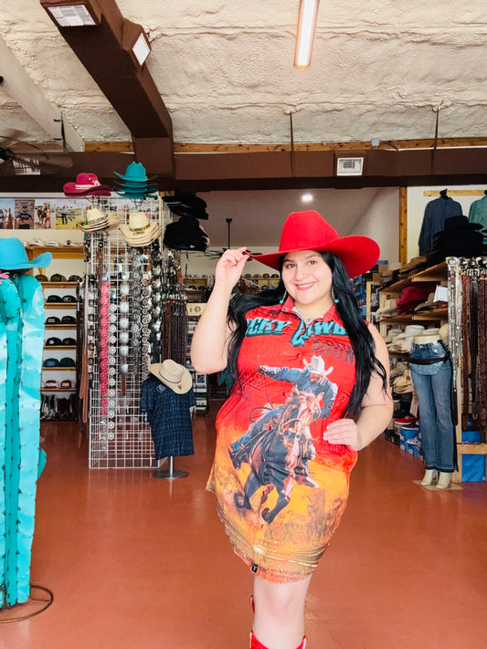 Lucky Cowboy SS Pearl Snap Dress