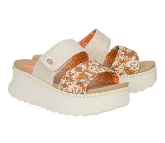 Delray Slide Animal Shimmer Tan/Multi