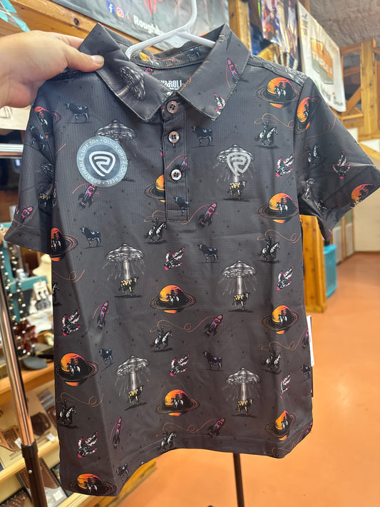Boys Rock and Roll Space Cowboy Polo✅