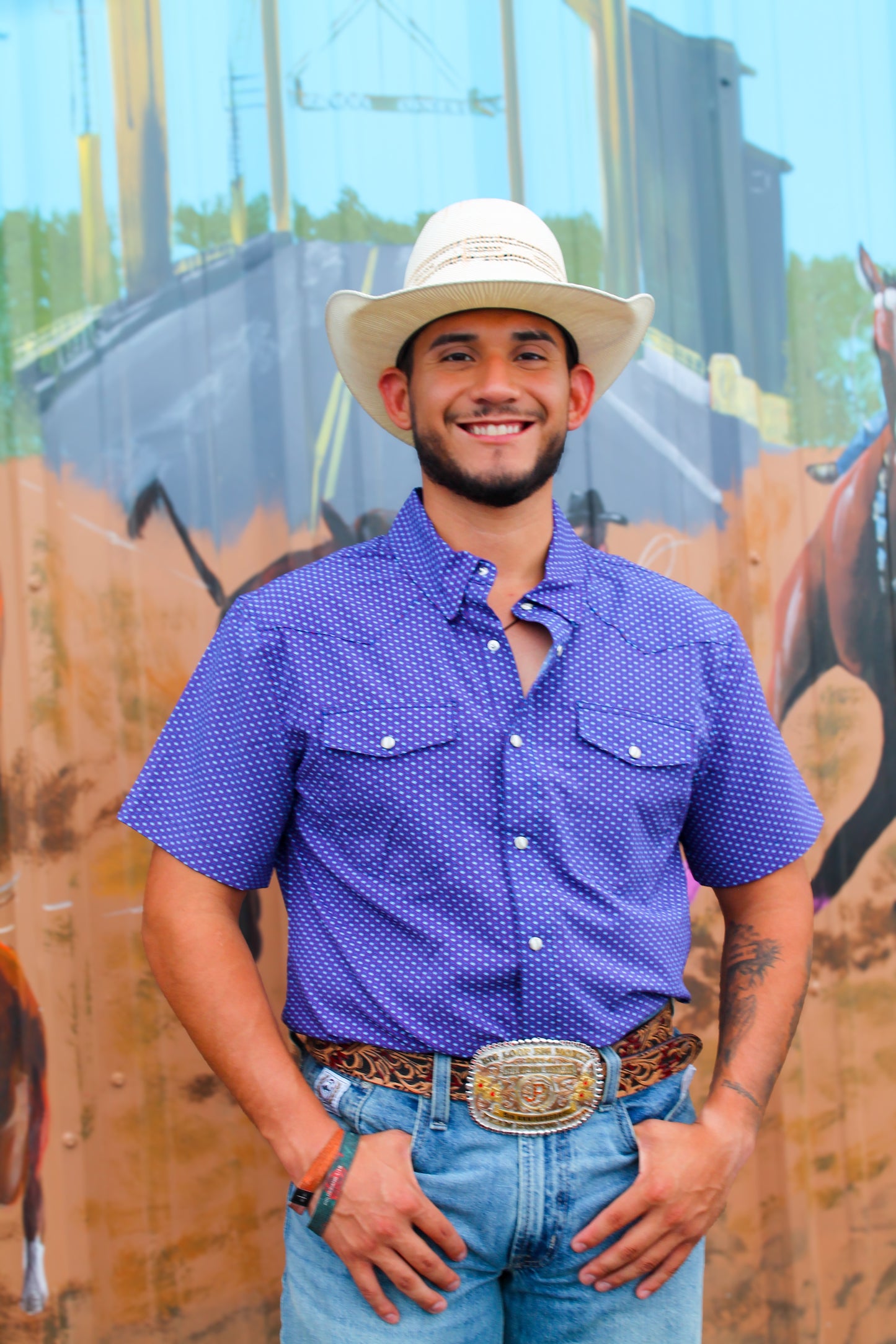 Men’s Panhandle Blue Diamond Snap SS