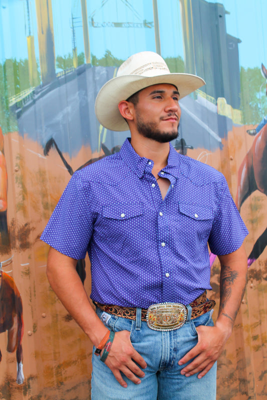Men’s Panhandle Blue Diamond Snap SS