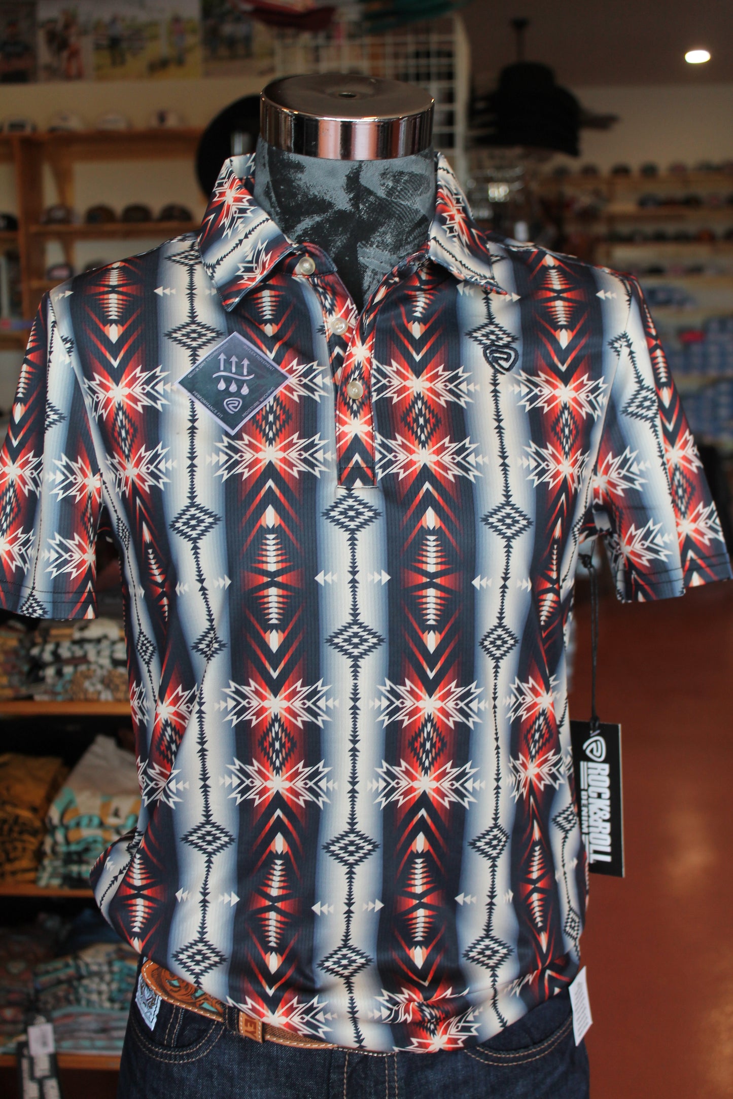 RR Navy Printed Polo