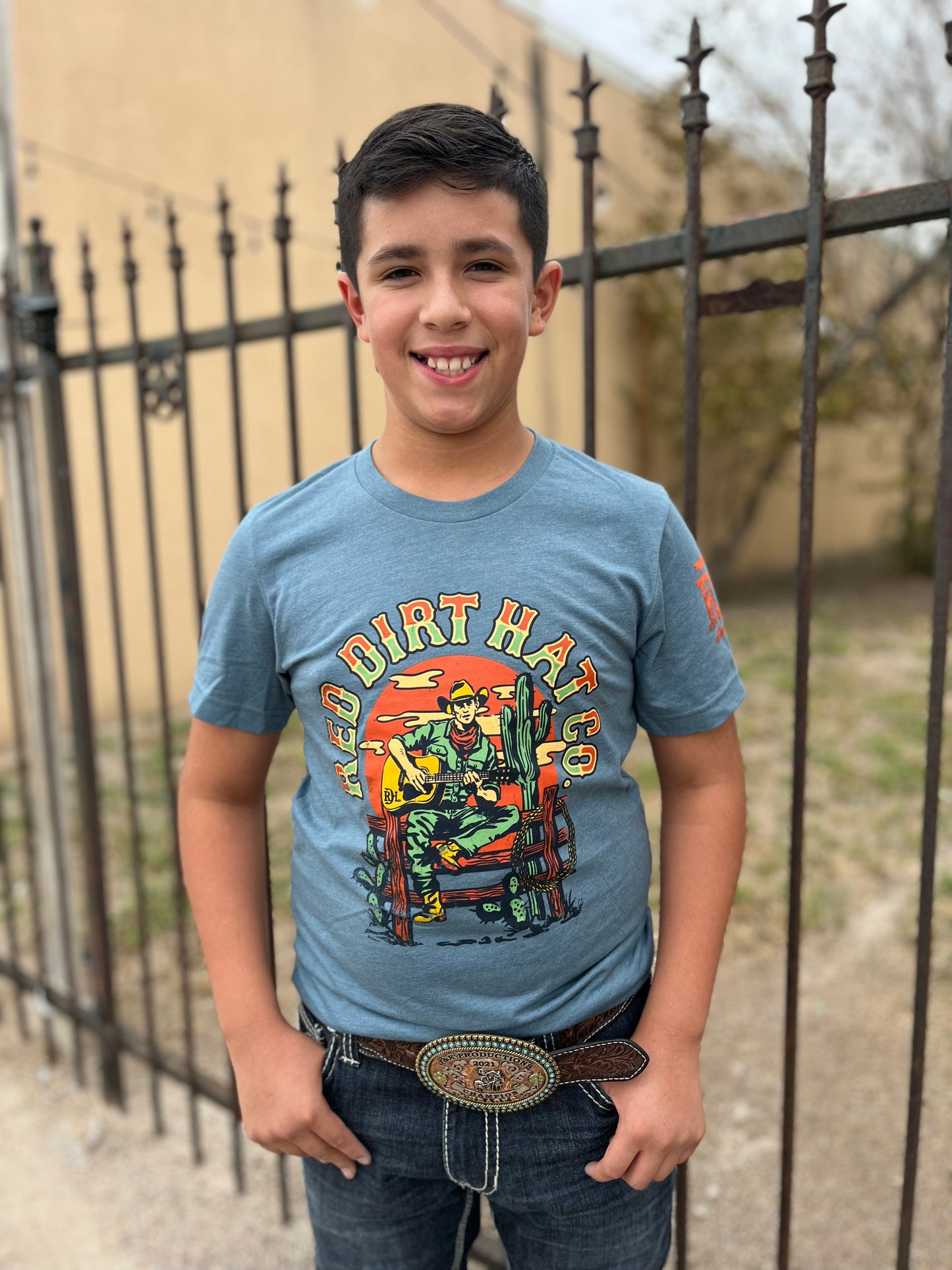 Red Dirt Singing Cowboy tee